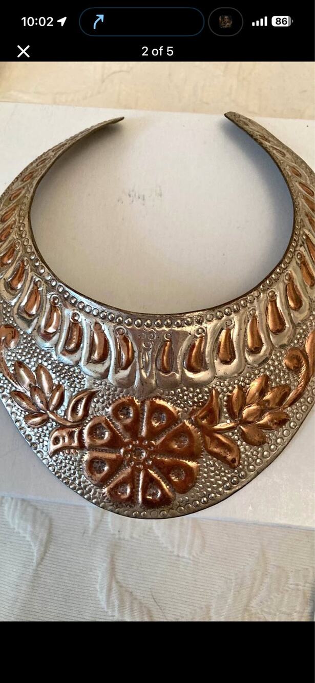Three piece mixed metal jewelry set